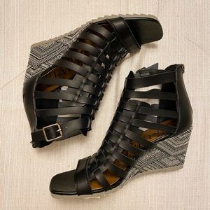 Blowfish High Wedge Gladiator Sandals